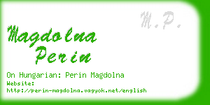magdolna perin business card